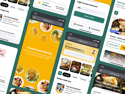 Home-cooked meal service app app design app ui delivery food ios meal mobile app ui design ux design web app