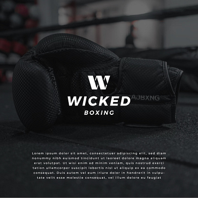 Wicked Boxing brand identity branding logo logo design