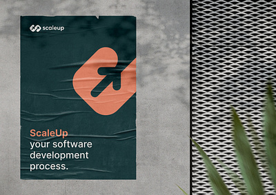 ScaleUp - Brand application application art direction brand design brand development brand identity branding clean design colors design process design studio design work development exploration logo logo design mark minimal deesign scaleup start up symbol