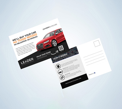 Car buy sell postcard design auto automobile business car corporate design discount flyer flyer design graphic illustration parts print design rent a ca rental repair show sightseeing car spare