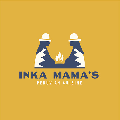 Inka Mama's logo brand refresh campfire cooking cooking illustration fire food inka logo peru peruvian restaurant branding women women illustration women logo