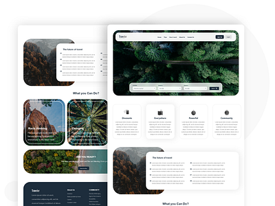 Traveler - export trading company design flat uiux web