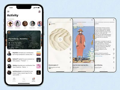 iOS Stories Feature - supporting Audio, Video, Text, Images audio playback carousel ios media engagement stories story feature story reader ui uiux ux video playback