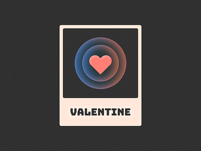 Valentine! brand brand identity branding effect figma glow gradient grain heart icon illustration logo logo design love mark noise paper stamp symbol valentine