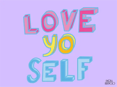 Love Yoself design good type graphic design illustration lettering type typography typography vector