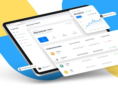 Crypto Dashboard blockchain dashboard crypto crypto app crypto dashboard dashboard figma figma dashboard finance finance app finance dashboard mexico money app money dashboard product design product designer ui ux
