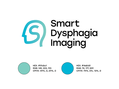 Smart Dysphagia Imaging Branding blue branding color palette design logo medical professional