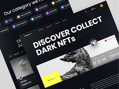 Cosmic - NFT Marketplace binance blokchain branding crypto cryptocurrency design e commerce finance marketplace metaverse nft nftmarketplace nfts onlineshop ui uidesign user experience userinterface ux web 3.0