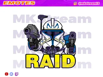 Twitch emotes star wars clone trooper captain rex animated emotes anime captain rex clone trooper clone wars cute design emotes gg hype illustration raid raid emotes rex star wars starwars starwars emotes sub badge twitch emotes
