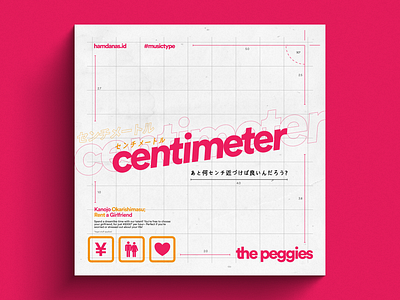 Centimeter design typography