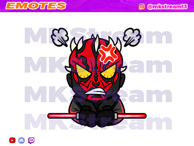 Twitch emotes star wars darth maul rage animated emotes anime cute dark side darth maul design emote emotes gg hype illustration rage star wars starwars starwars emotes sub badge twitch emotes