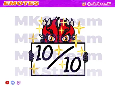 Twitch emotes star wars darth maul perfect score 10/10 animated emotes anime cute dark side darth maul design emote emotes gg hype illustration perfect sith star wars starwars starwars emotes sub badge twitch emotes