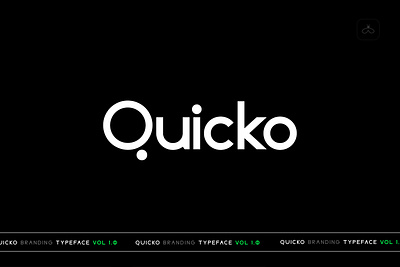 Quicko Display Typeface big text branding creative typeface headlines logotype modern font new font quicko quicko font trending font typeface