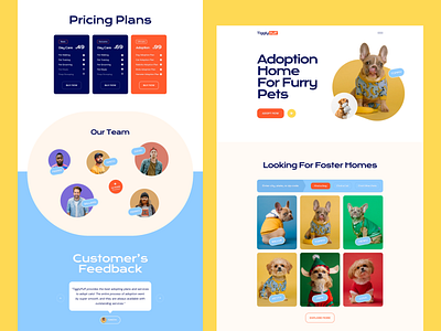 TigglyPuff - Pet Adoption Service Website Template adoption animal animal charity animal rescue animal welfare birds cats design dog dog adoption landingpage pet pet adoption pet care pet daycare pet grooming pet shop pet store pets product