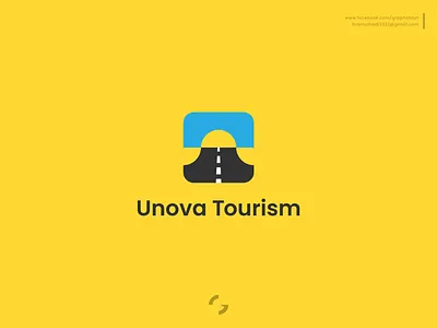 Unova Tourism abstract brand mark branding business logo design creative logo graphic design graphobian icon logo logo design minimalist logo design modern logo modern minimalist logo monogram road logo road trip logo tourism logo travel logo