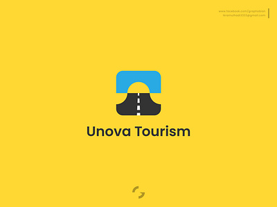Unova Tourism abstract brand mark branding business logo design creative logo graphic design graphobian icon logo logo design minimalist logo design modern logo modern minimalist logo monogram road logo road trip logo tourism logo travel logo