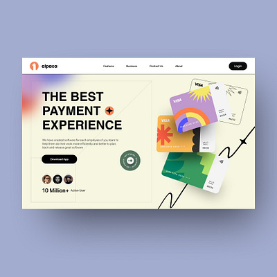 Finance UI Landing Page bank bank card banking web coin credit credit card debit debit card design finance finance web design fintech hero section landing page payment uiuix uiux web design