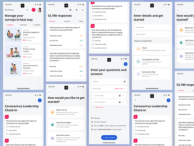 Survey Platform adobe xd create survey app figma sketch survey survey app survey app design survey app design ui survey app ui survey app ux survey platform ui uiux