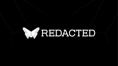 Redacted - Logo Redesign branding butterfly coin crypto defi design eth ethereum logo nft noir origami redacted token vector white