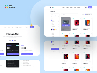 Zuka – Multipurpose Web UI Kit app branding capi category creative design details ecommerce illustration logo mobile multipurpose pricing product technology ui ui kit web web design