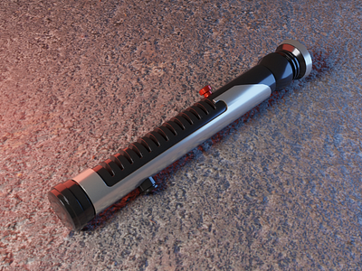 Qui-Gon's lightsaber 3d blender lightsaber qui gon starwars