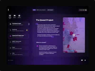 Web 3.0 Crypto Project Landing crypto dark dark mode game landing nft project web3 web3.0 webapp