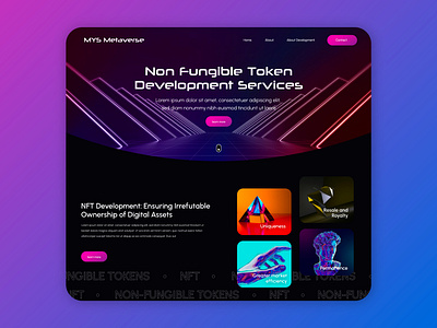 MYS Metaverse | Website Design adobe art colorful design graphic design illustration metaverse nft photoshop ui uiux ux web web design website