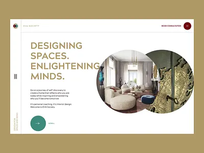 EVA Society Website Design animation architecture design graphic design homepage horizontal scroll interface interior design ui ui design user experience ux ux design web web design web page interactions website website design