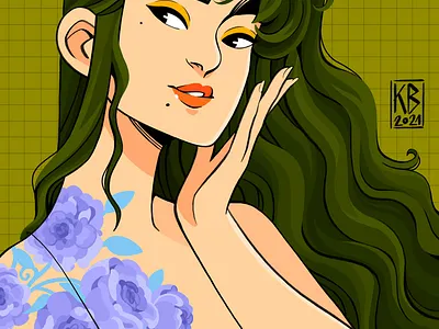 Green digital art digitalart drawing illustration painting procreate procreateapp