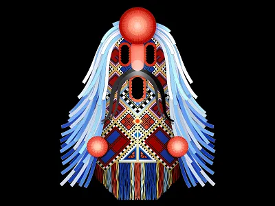 “KUKERI” is a Bulgaria's Bizarre Festival of Monsters 2dart bulgaria character emoji horror illustration illustrator kuker kukeri masks monster nft vector