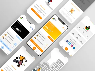 Delivery mobile app Pick'n Drop africa animation app currency design finance flat gougou graphic design illustration jesse logo mobile app mobile app design motion graphics ui user experience user interface ux