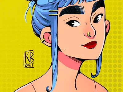 Side eye digital art digitalart drawing illustration painting procreate procreateapp