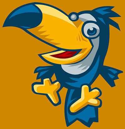 Toucan bird icon illustration logo vector