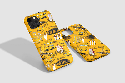 Yellow Lagos design illustration