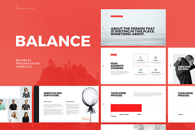 Balance - Powerpoint Template clean colorful company corporate design google slides keynote modern multipurpose multipurpose template photography pitch deck portfolio powerpoint studio template unique web design web development website