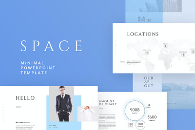 SPACE Powerpoint Template clean colorful company corporate design google slides keynote modern multipurpose multipurpose template photography pitch deck portfolio powerpoint studio template unique web web development website