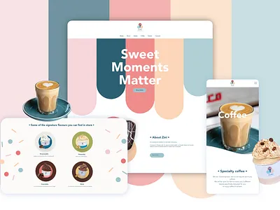 Gelato website adobe xd desktop gelato graphic graphic design homepage ice cream website ui web design website