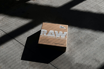 Raw Packaging Mockups box box package brand branding editorial graphic design identity mockup package mockup packaging packaging mockup post product product mockups shadows simple stationery template urban