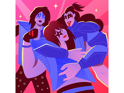 Kisses & hugs 2022 character character design design hugs illustration kiss kisses rockstars vector