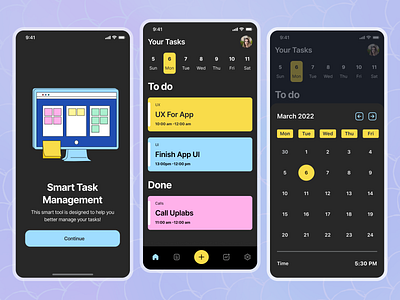 To Do App - Task Planner figma illustration iosapp mobile app design mobile ui planner task to do app tracker trello uiuxdesign