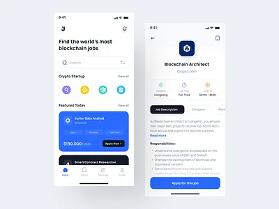 Jobline - Job Finder App UI Kit apply glassdoor hiring indeed internship investor ios job job finder job vacancy mobile mobile app mobile design ui ui kit ui8 uidesign uikit ux