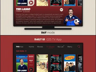 Daily UI #025 TV App 025 app branding dailyui design figma graphic design illustration interface interfacedesign logo productdesign sketch tvapp ui uidesign uiux uiuxdesign uxdesign uxuidesign