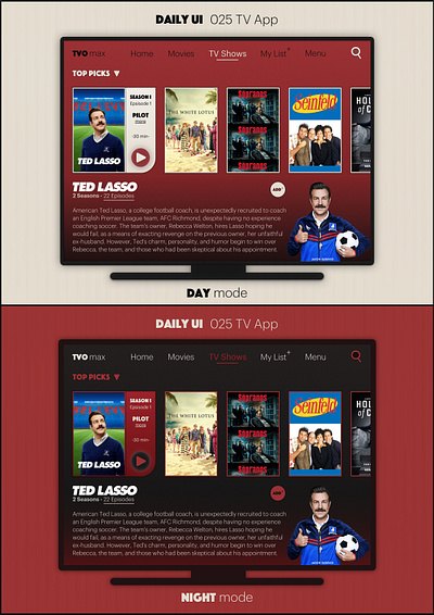 Daily UI #025 TV App 025 app branding dailyui design figma graphic design illustration interface interfacedesign logo productdesign sketch tvapp ui uidesign uiux uiuxdesign uxdesign uxuidesign