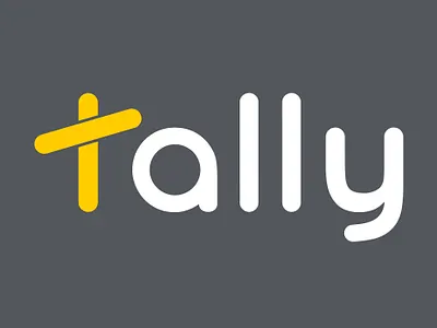 Tally logo bank account currency design digital digital bank gold illustration logo mobile app money savings savings account tally yellow