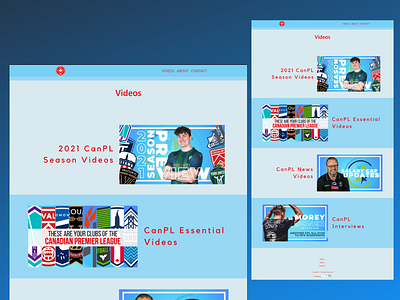 AFC Curtis Video Page branding css design html ui ux web design web development website