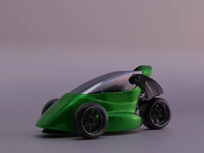 vlasovsk vehicle | 3 3d blender car concept cyberpunk design nft render vlasuhiro
