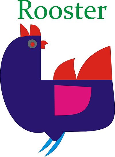 This Is a rooster logo 3d app beautiful logo branding business logo design graphic design handrawn logo illustration logo ui