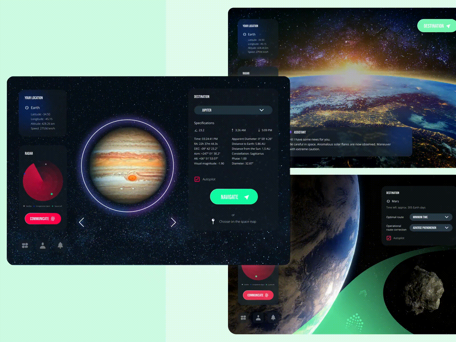 Software for space navigation animation design navigation space space navigation ui ui design ux ux design