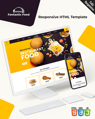 Fantastic food bootstrap css food html5 responsive template