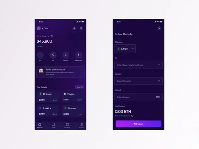 Crypto Exploration blockchain product design ui uidesign uxdesign